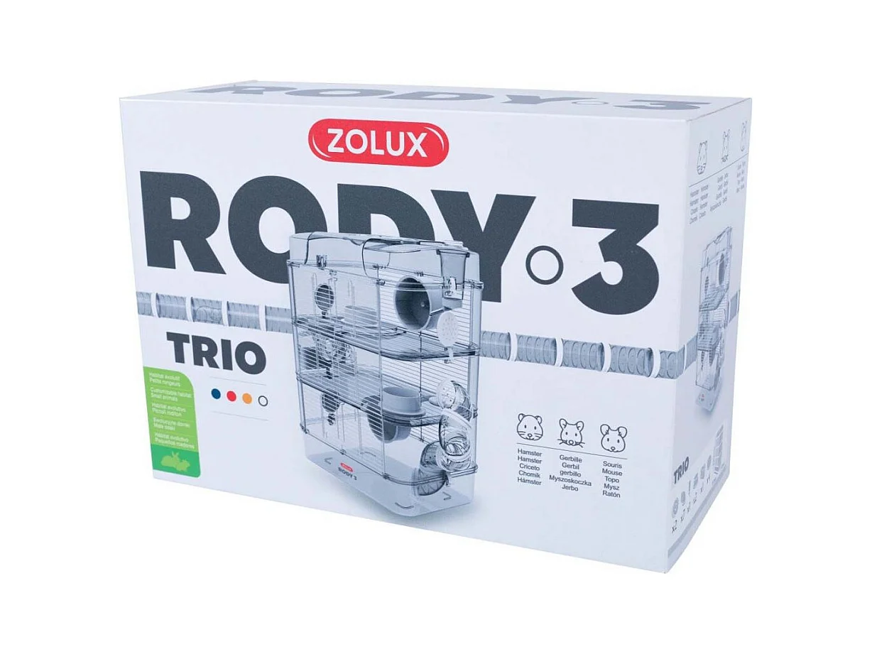Gabbia trio Rody per piccoli roditori
