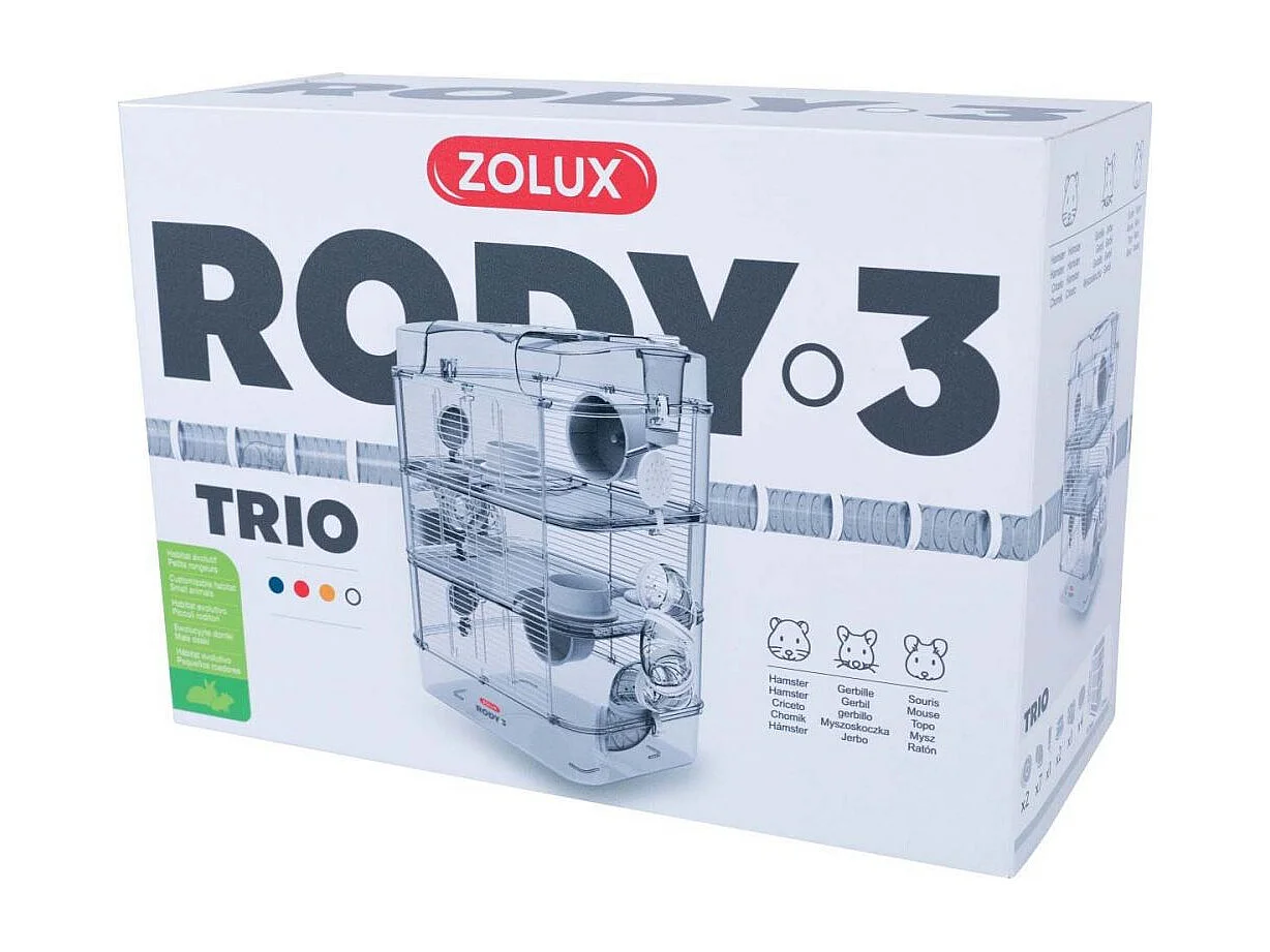 Jaula trío Rody para pequeños roedores