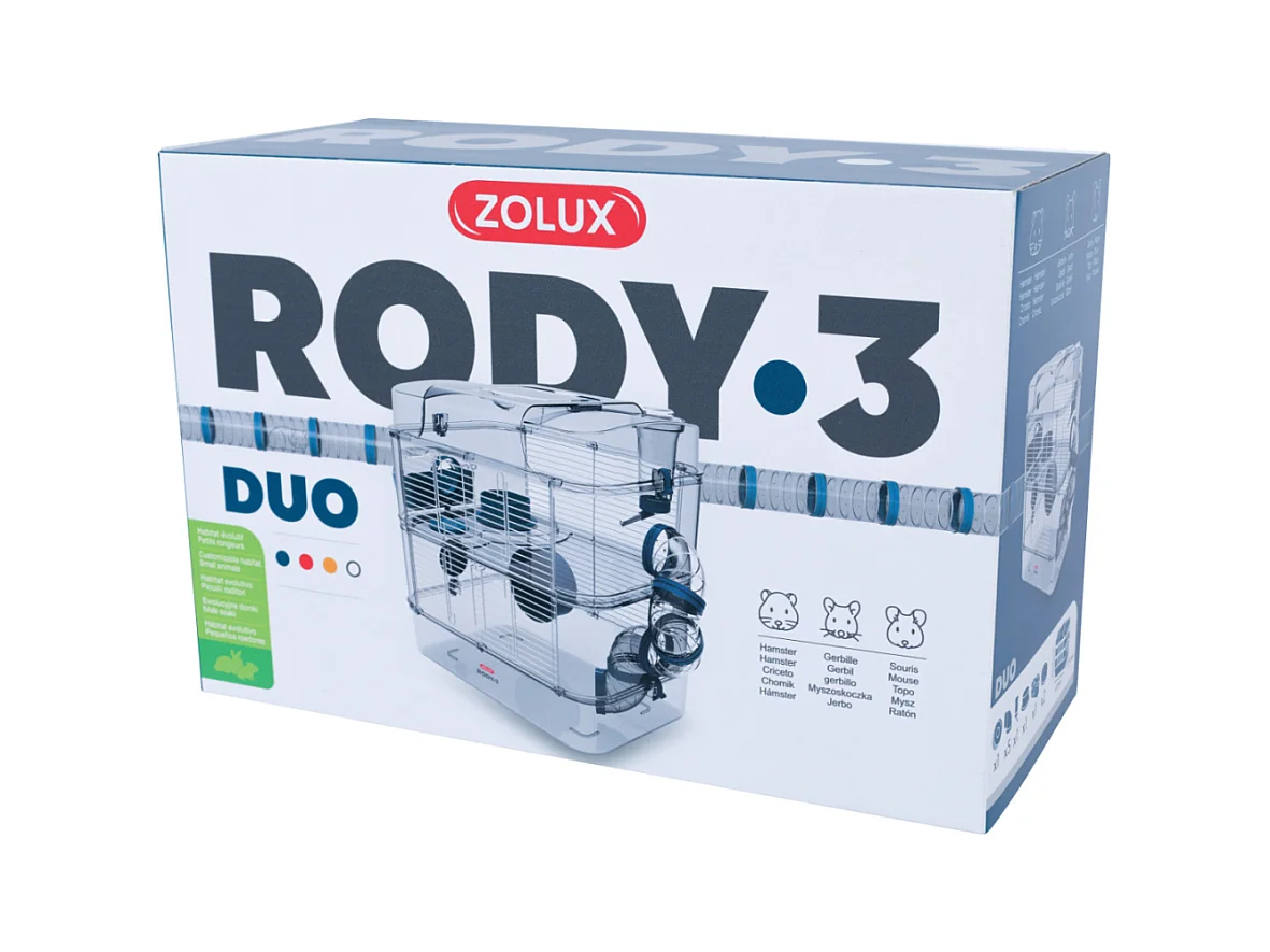 ZOLUX 2-laagse kooi - 41 x 27 x 40,5 cm - Blauw