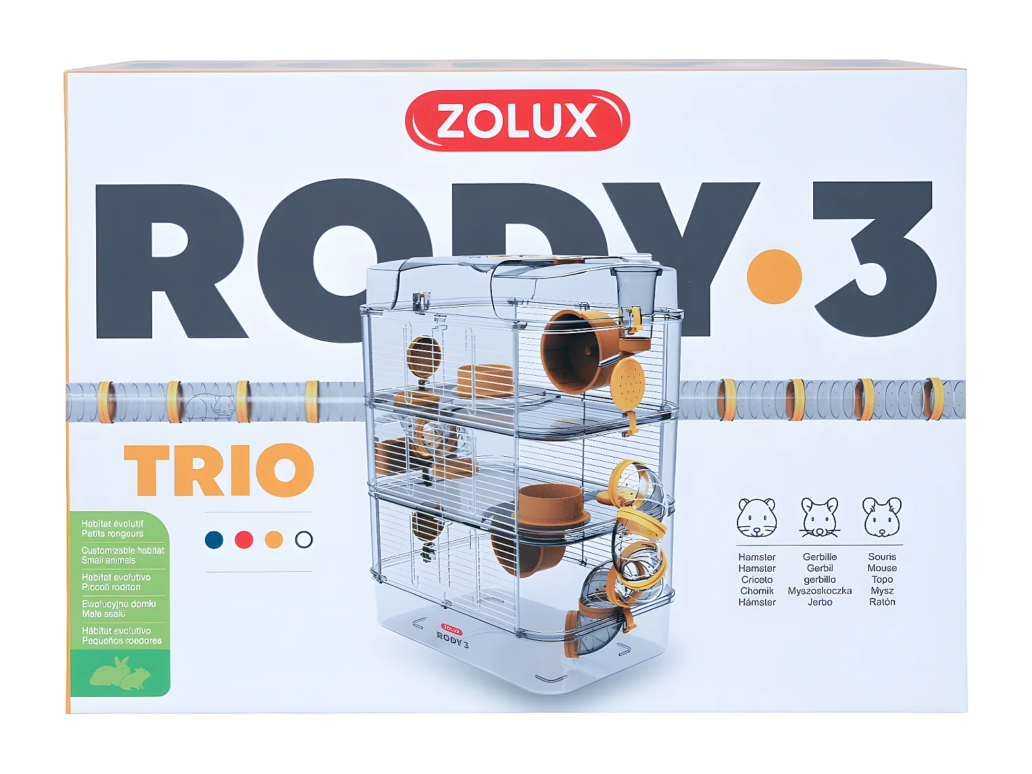 Cage pour petits rongeurs Rody 3 trio