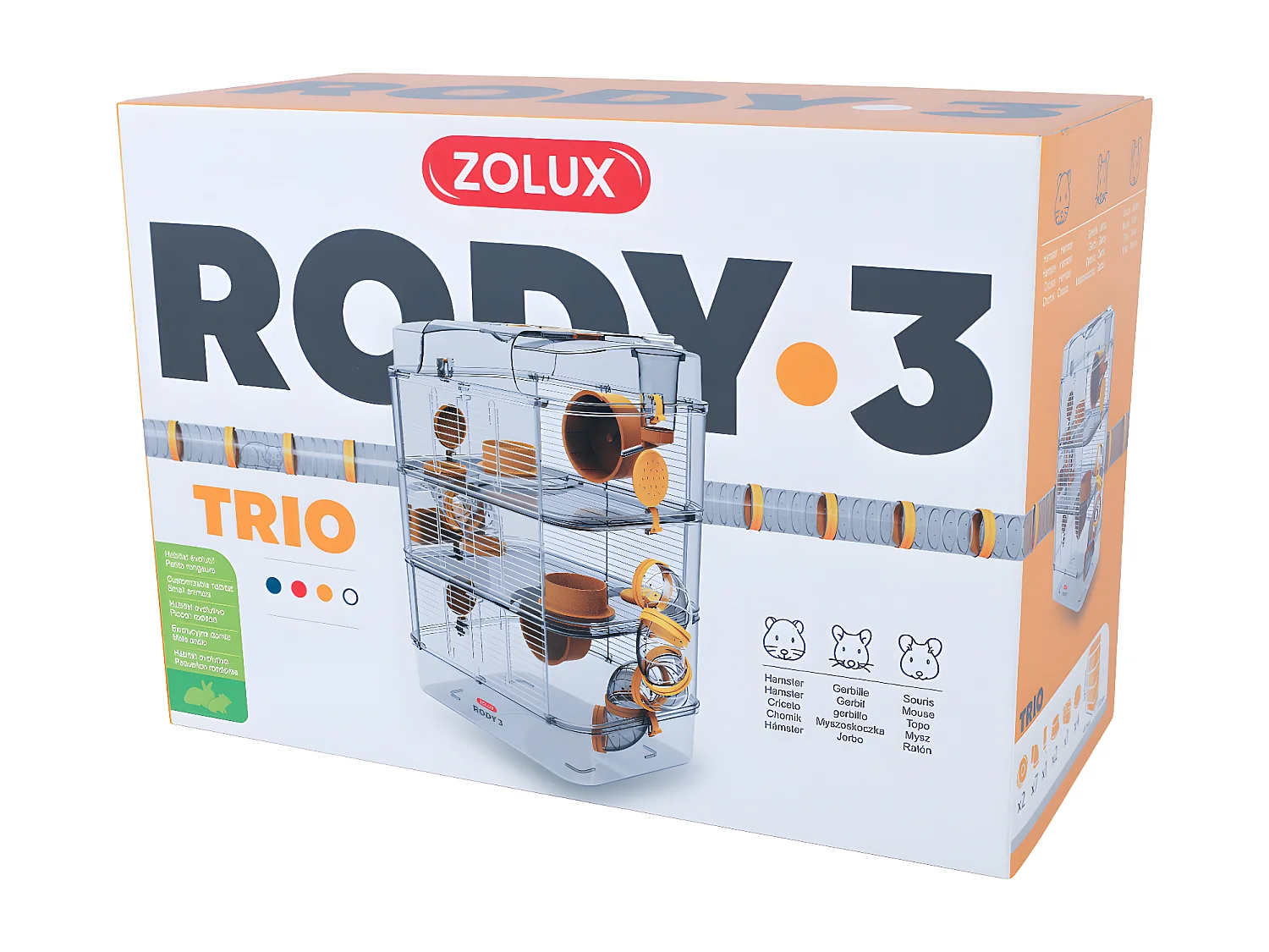 Cage pour petits rongeurs Rody 3 trio