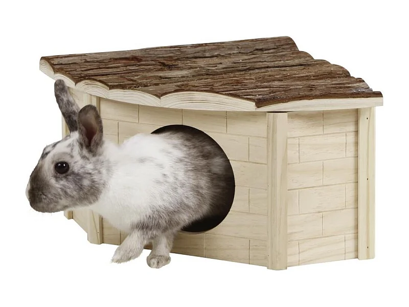 Casetta angolare per roditori Natura 25x20x17 cm