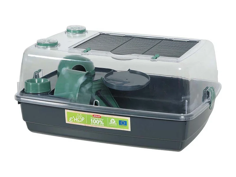 Jaula para hámster de plástico reciclado Ehop