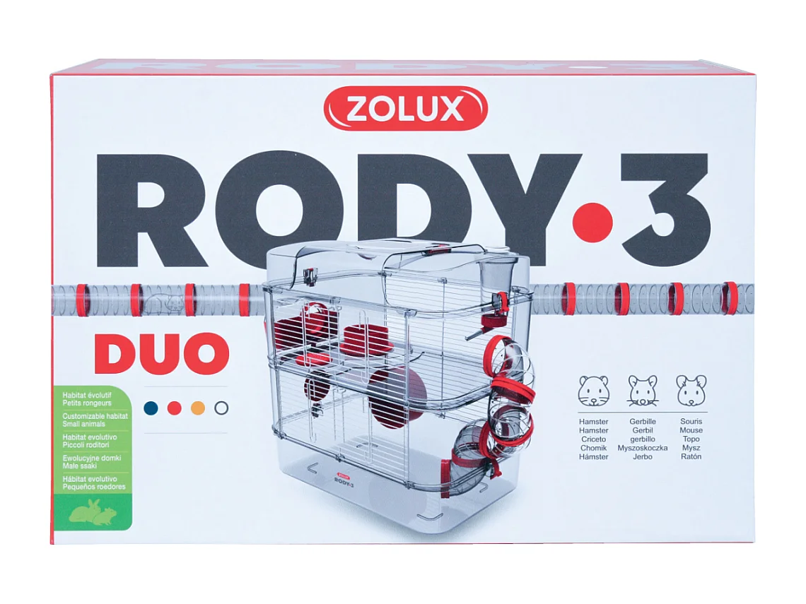 Cage pour petits rongeurs Rody 3 duo