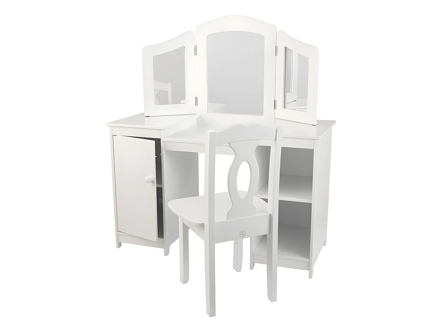 Tocador de madera grande para niños