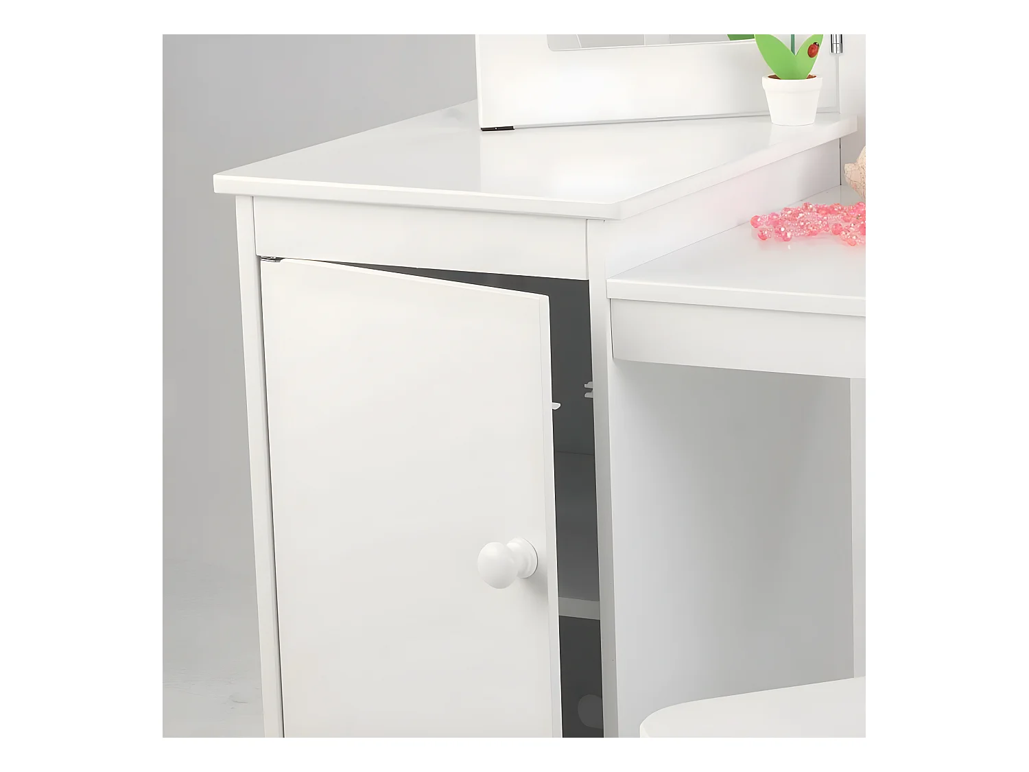 Tocador de madera grande para niños