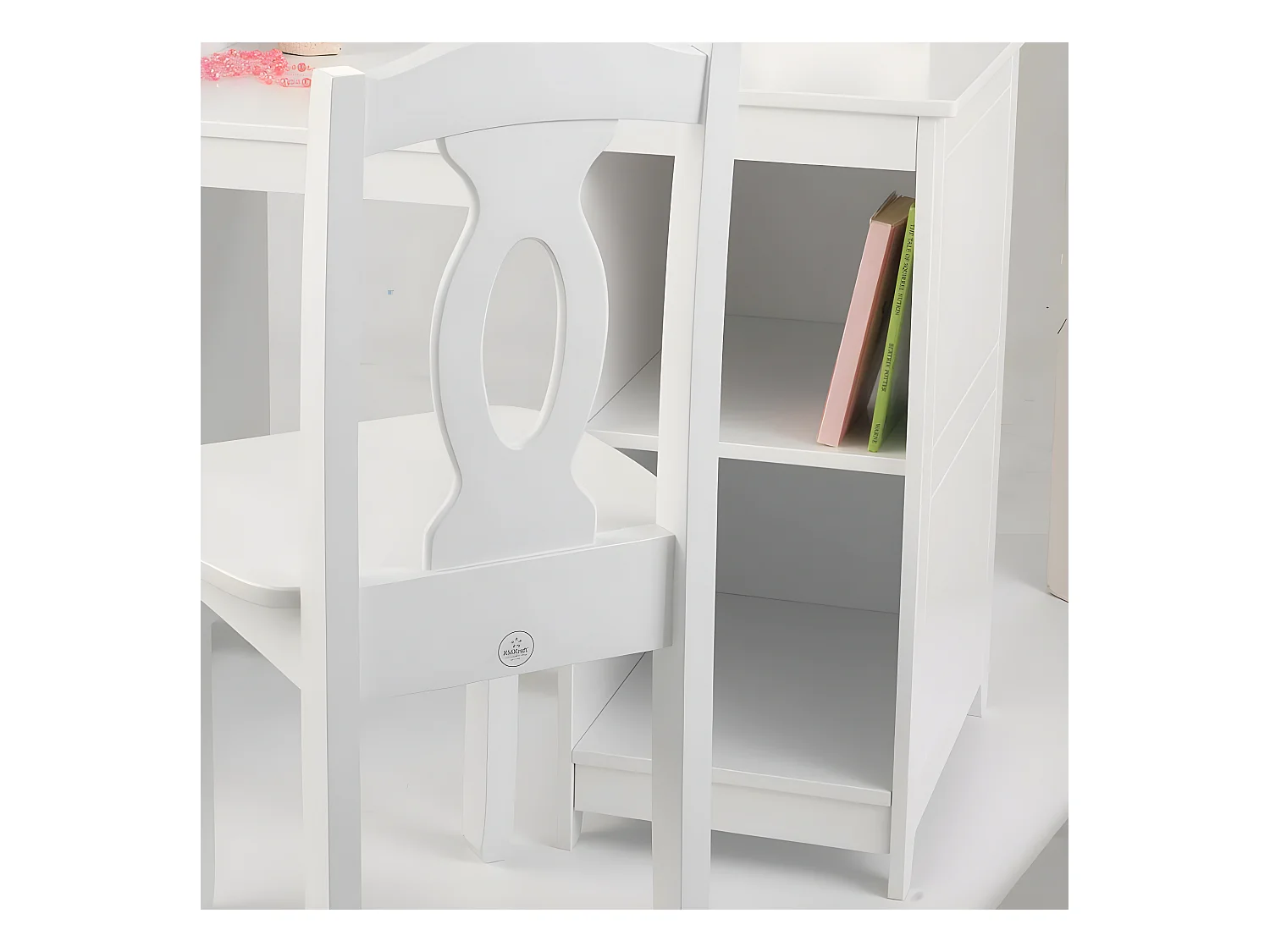 Tocador de madera grande para niños