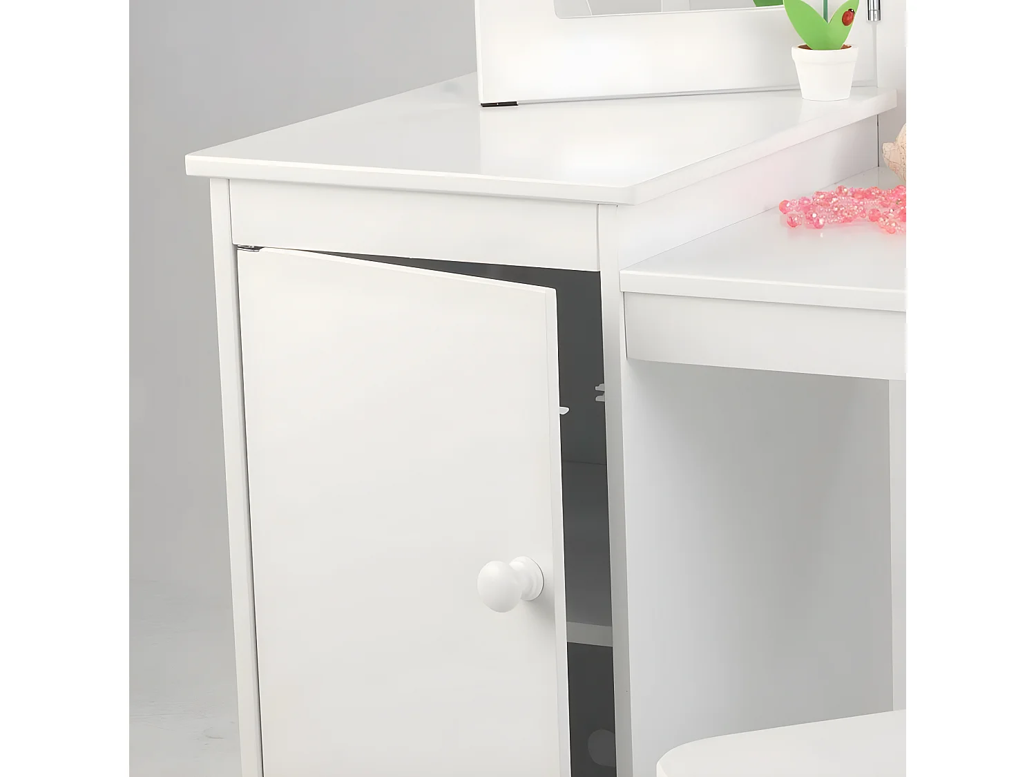 Tocador de madera grande para niños