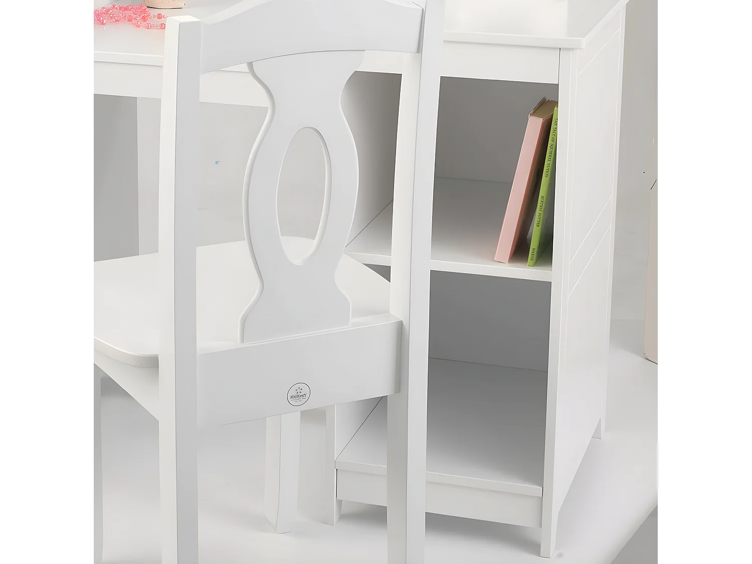 Tocador de madera grande para niños