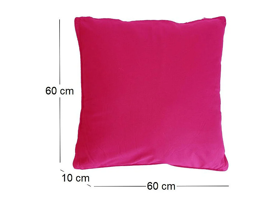 Coussin carré pour dossier de canapé 60 cm
