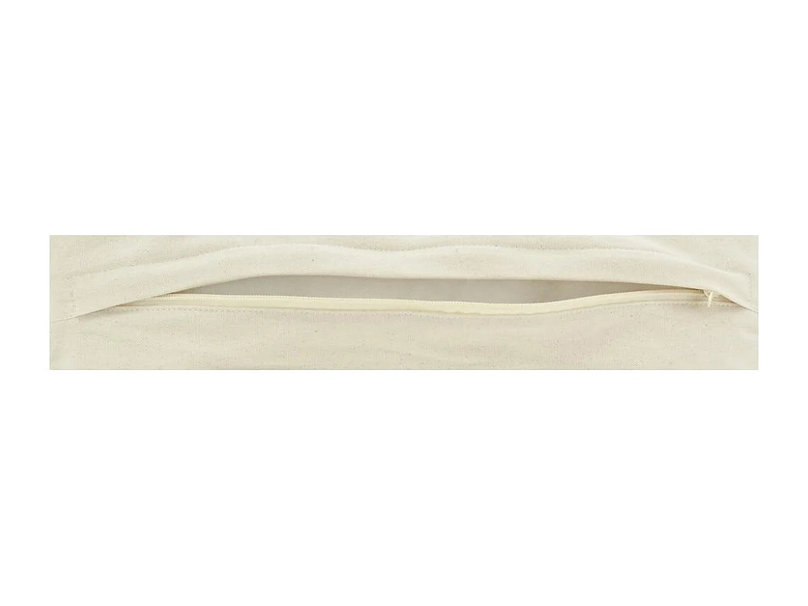 Coussin en coton brodé motifs floraux camaieu Terracotta