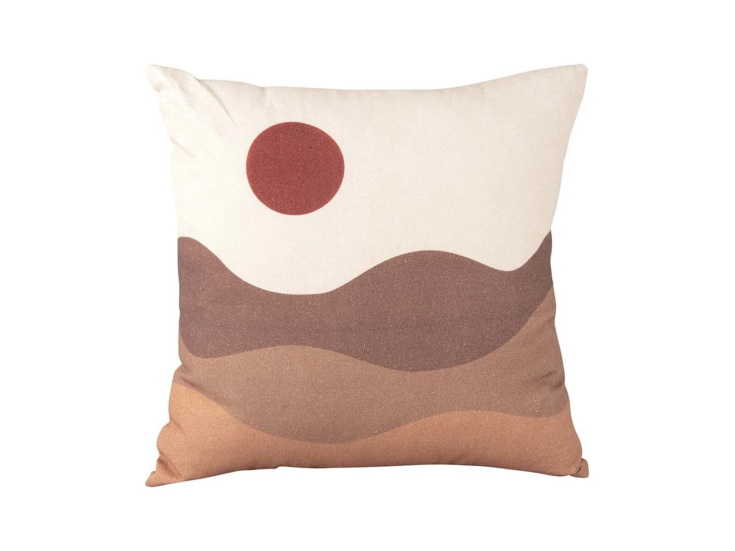 Coussin en coton 45 x 45 cm Sunset Sable