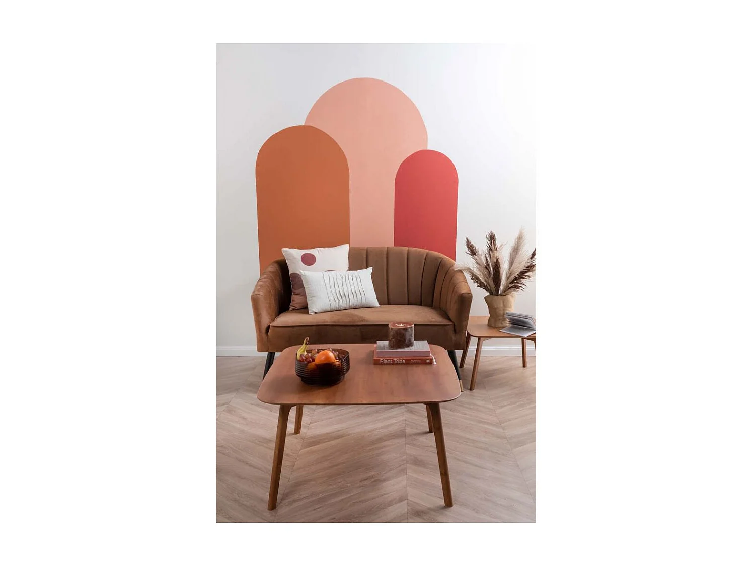 Coussin en coton 45 x 45 cm Sunset Sable