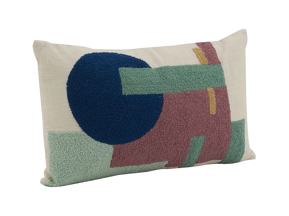 Rechteckiges Baumwollkissen