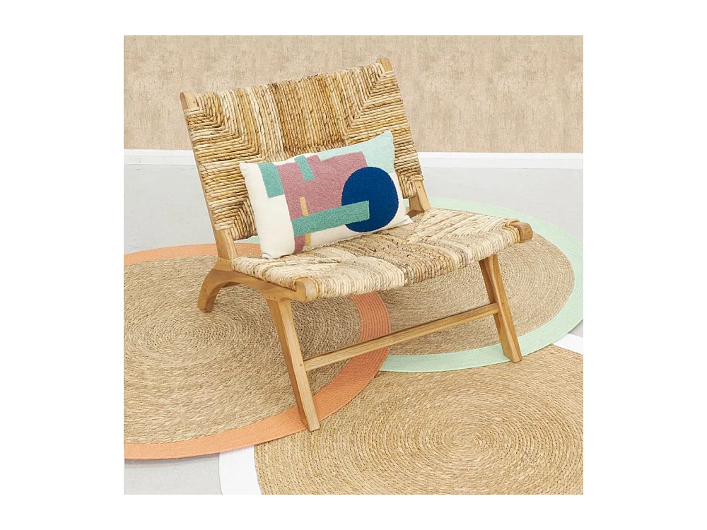 Rechteckiges Baumwollkissen