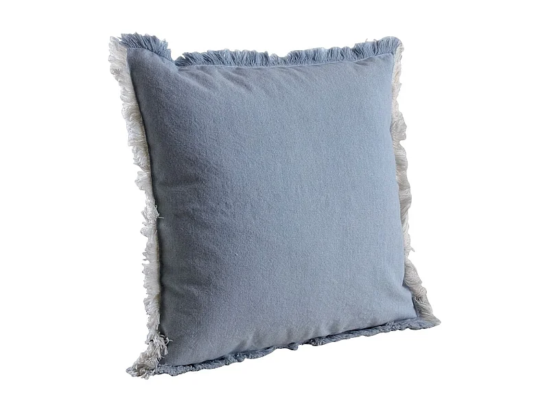 Coussin en coton avec franges