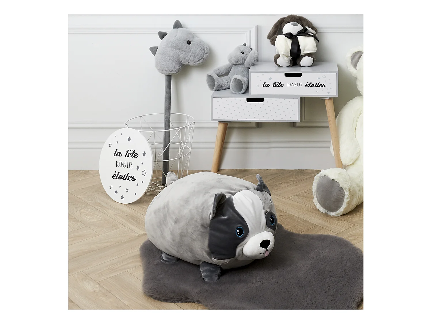 Almohada de peluche 30 x 30 cm Perro