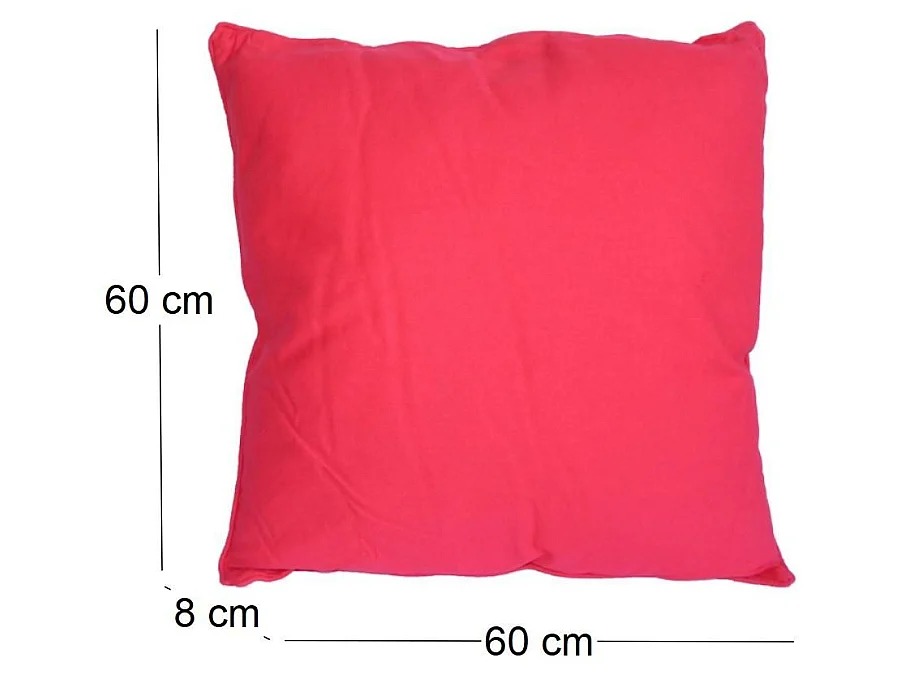 Coussin carré pour dossier de canapé 60 cm