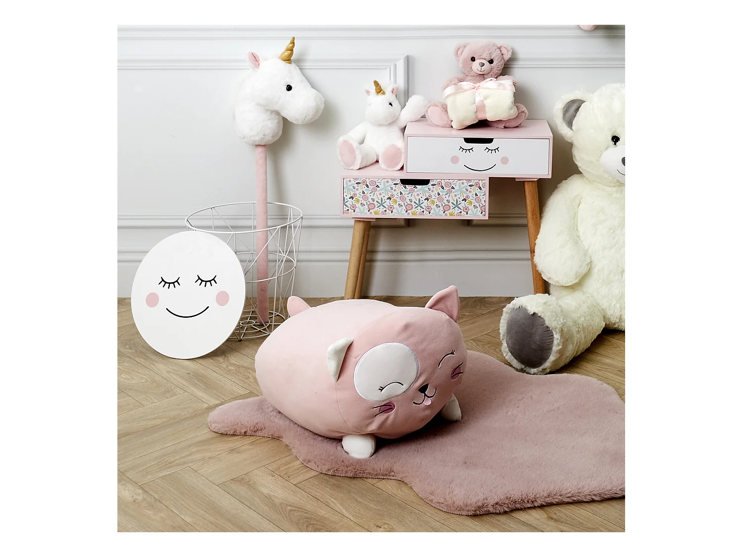 Peluche Coussin Chat