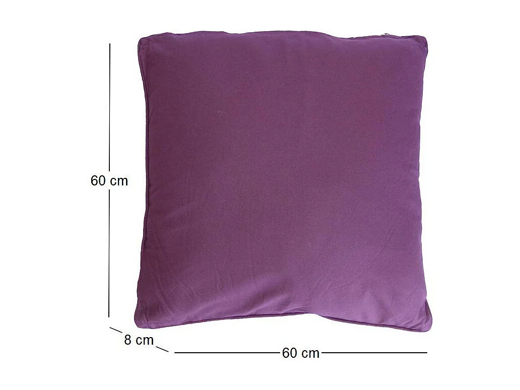 Coussin carré pour dossier de canapé 60 cm