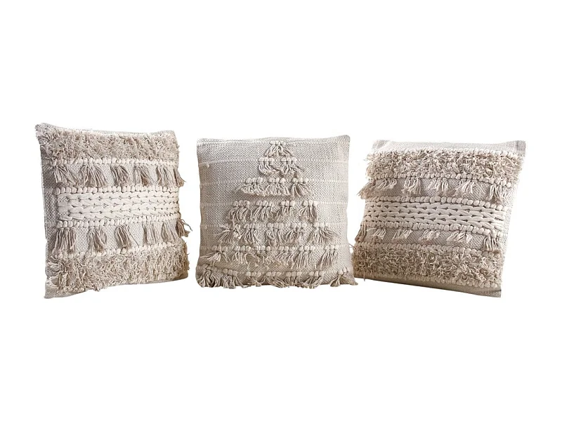 Coussin en coton Bohème Lot de 3