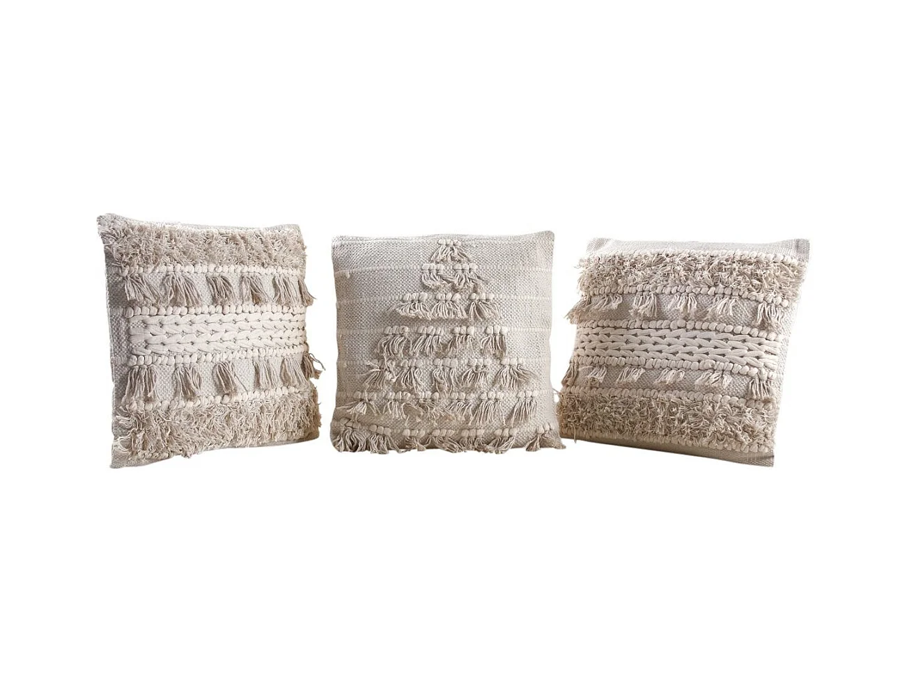 Coussin en coton Bohème Lot de 3