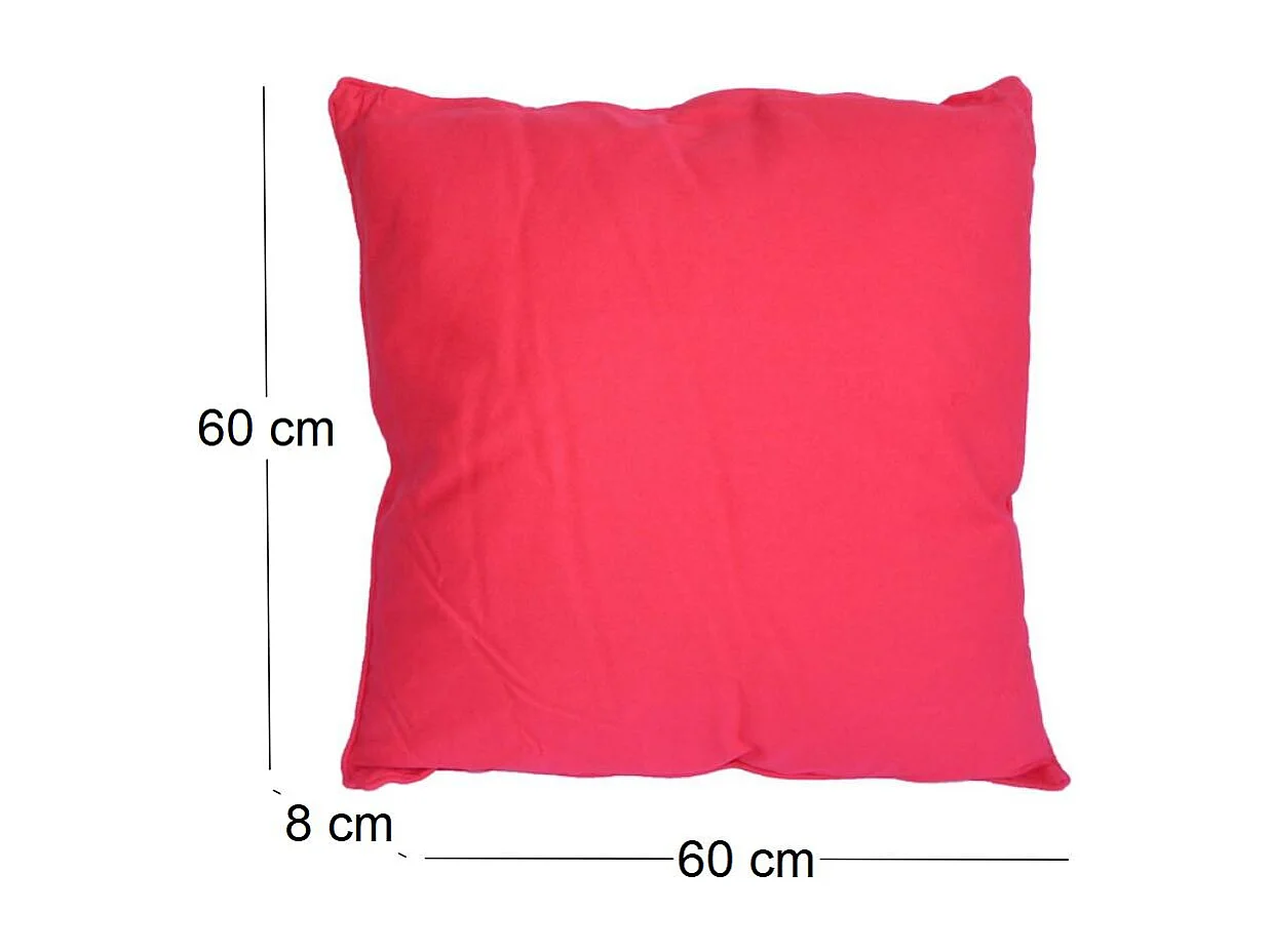 Coussin carré pour dossier de canapé 60 cm