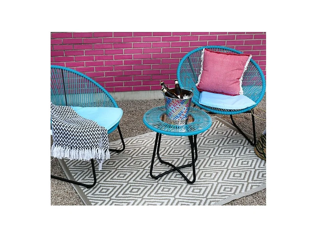 Coussin en coton avec franges