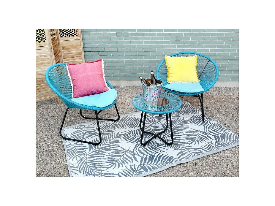 Coussin en coton avec franges