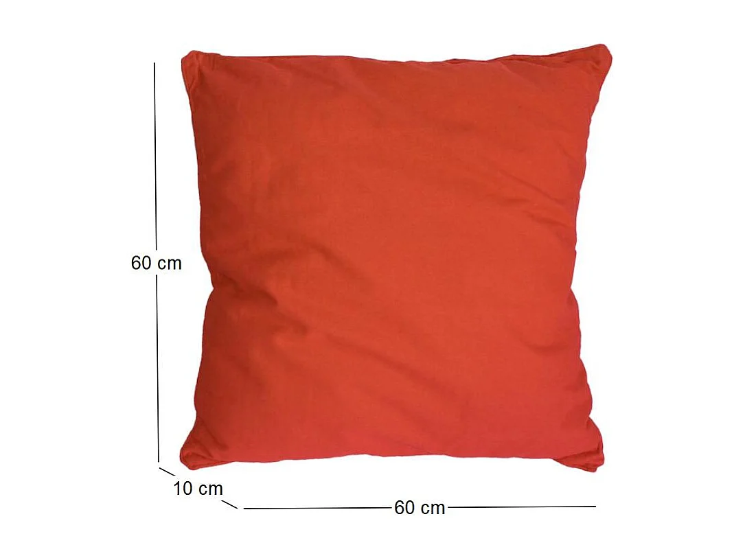 Coussin carré pour dossier de canapé 60 cm