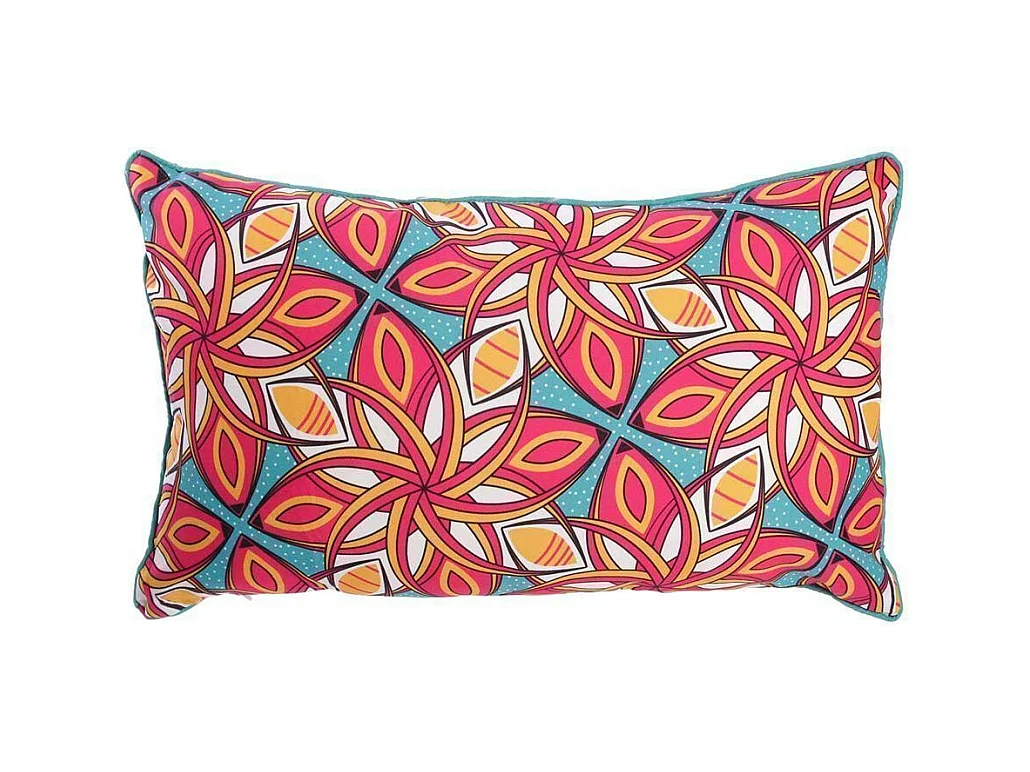 Coussin imprimé 30x50 cm Wax Wax rose