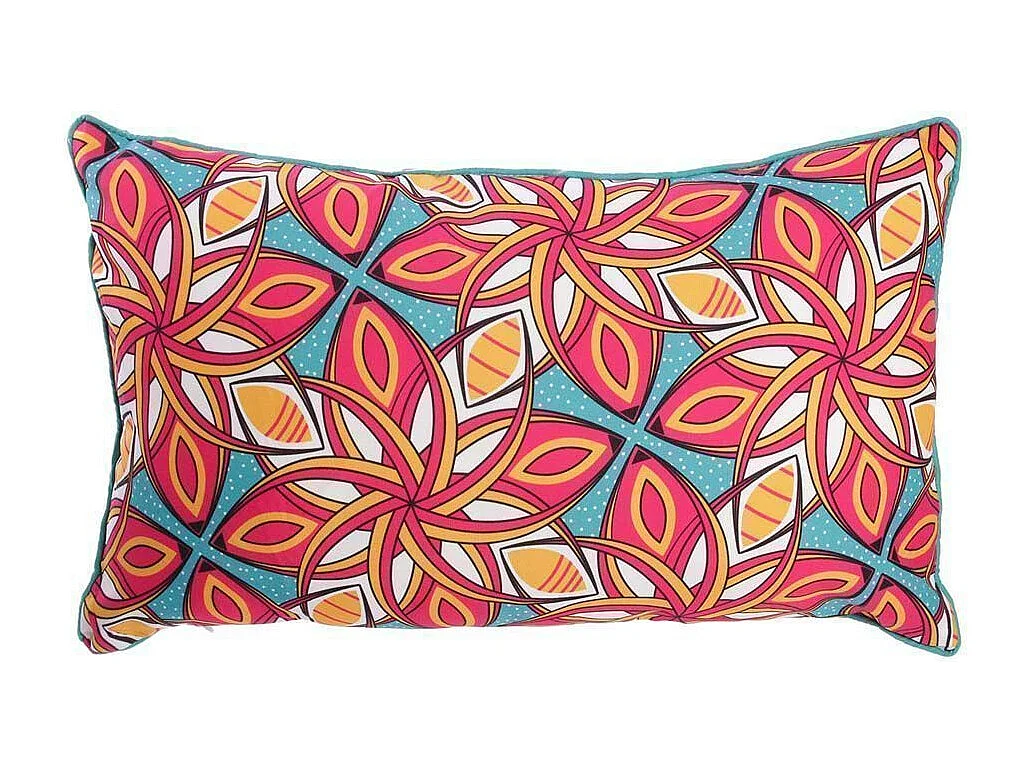 Coussin imprimé 30x50 cm Wax Wax rose