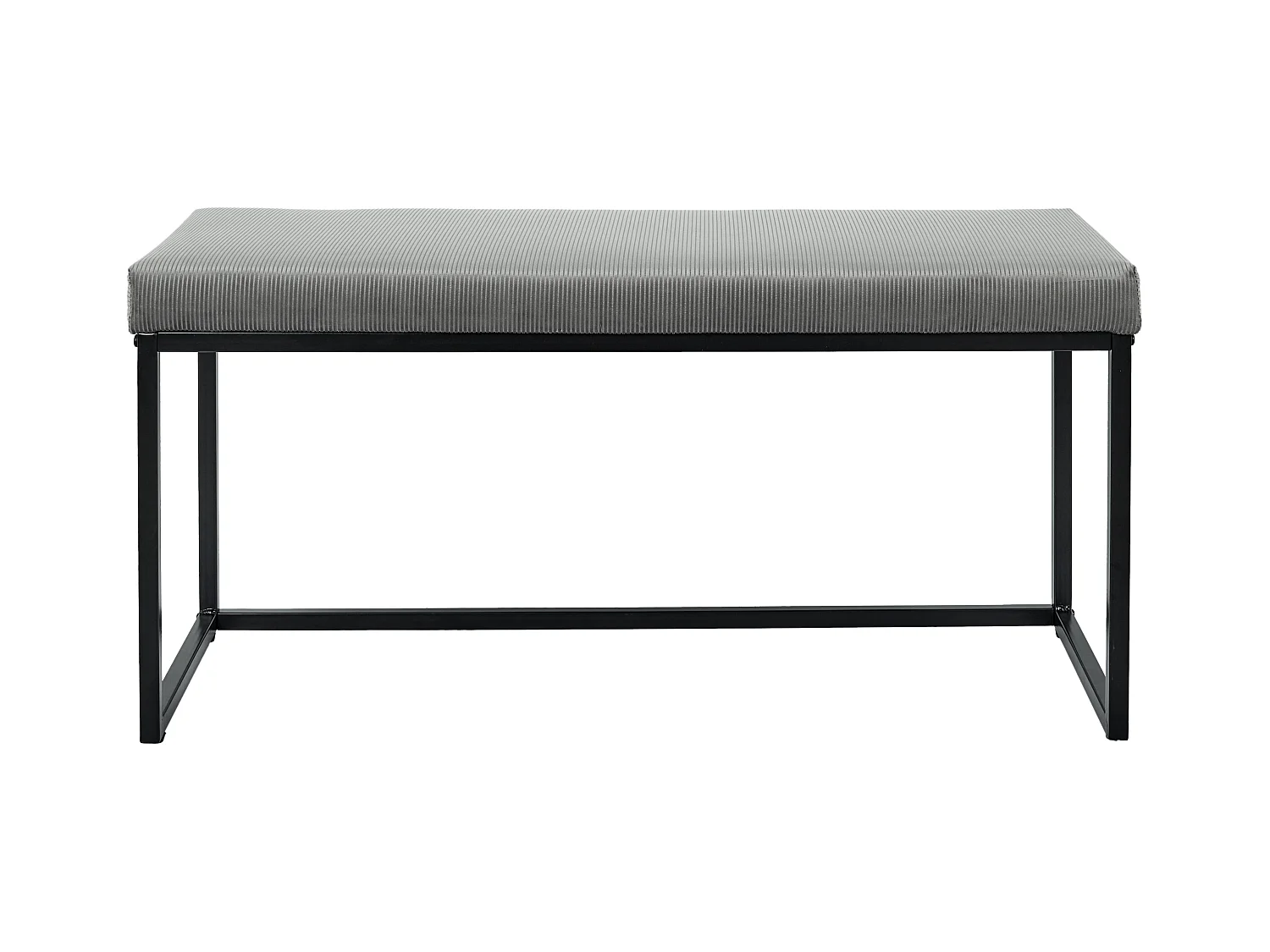 Banc Giulia Gris Velours Cotele Gris