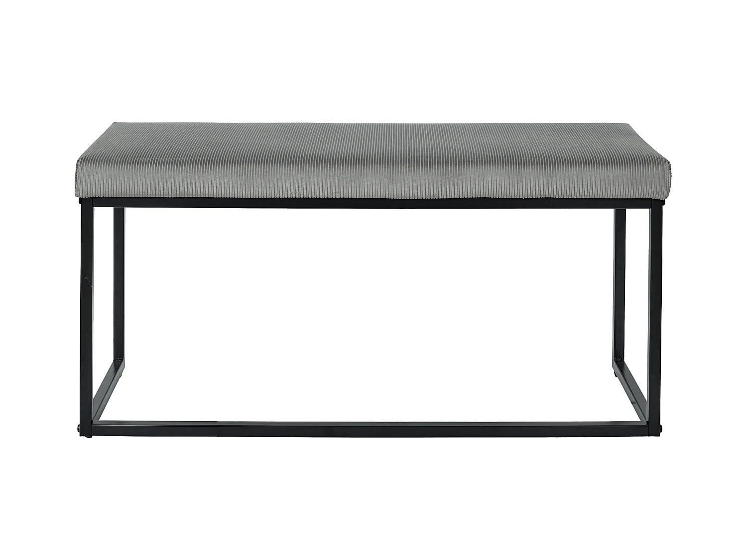 Banc Giulia Gris Velours Cotele Gris