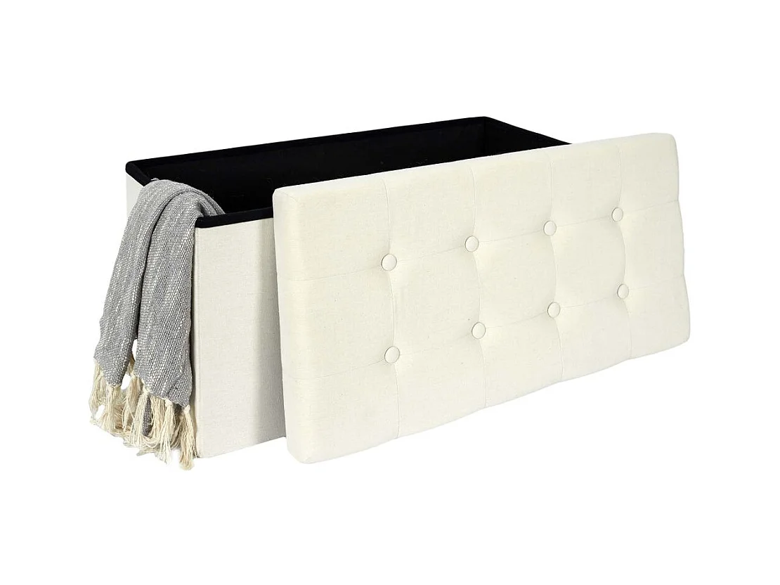 Coffre Banc Pliable Eleonor Beige Beige