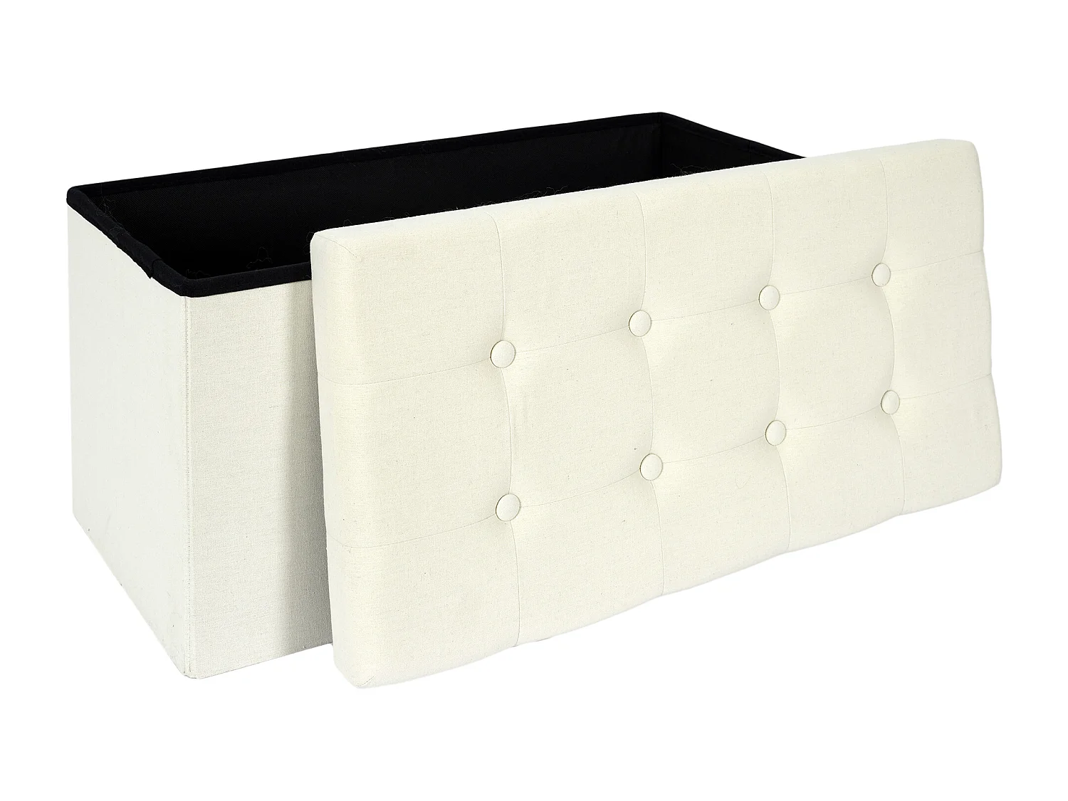 Coffre Banc Pliable Eleonor Beige Beige