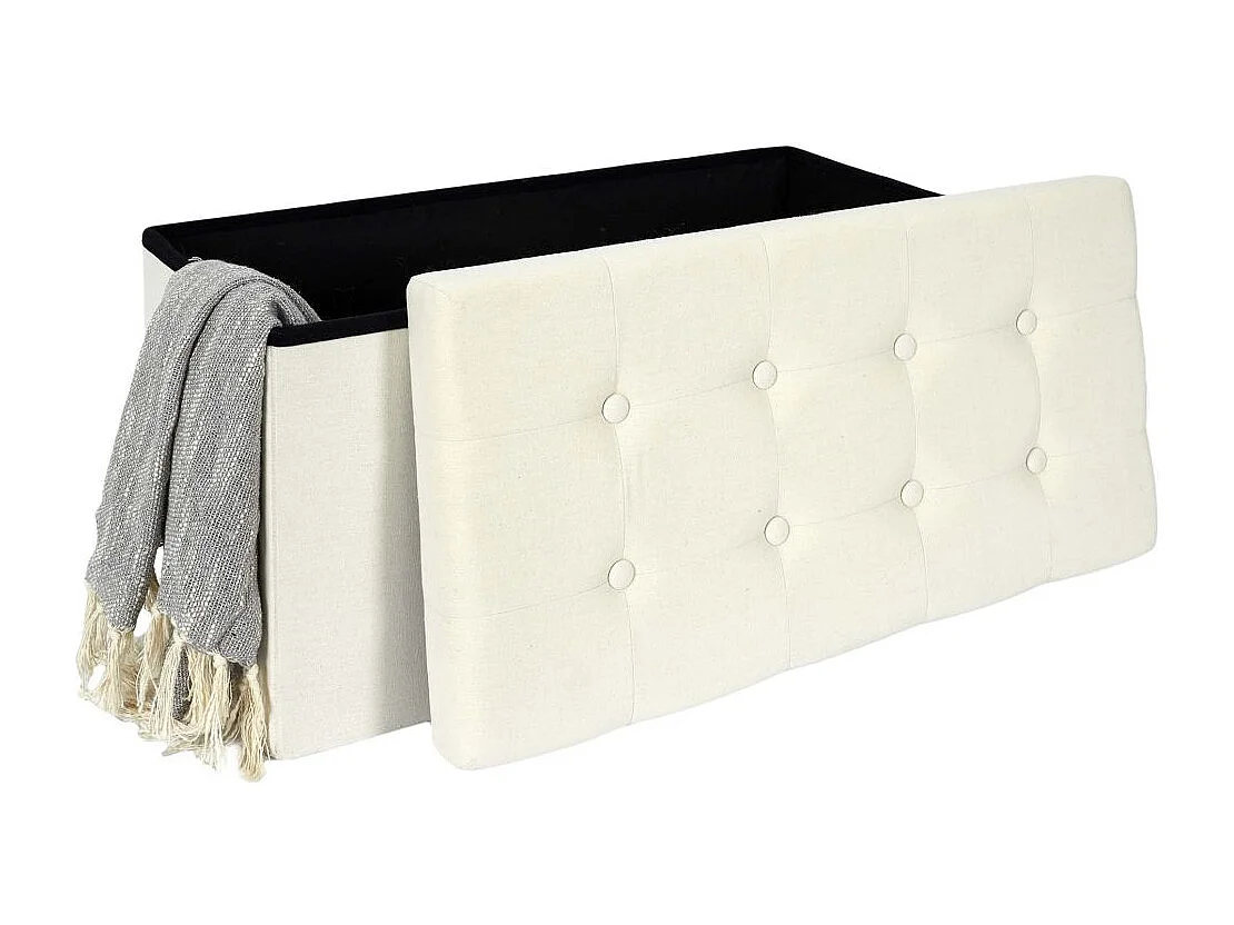 Coffre Banc Pliable Eleonor Beige Beige