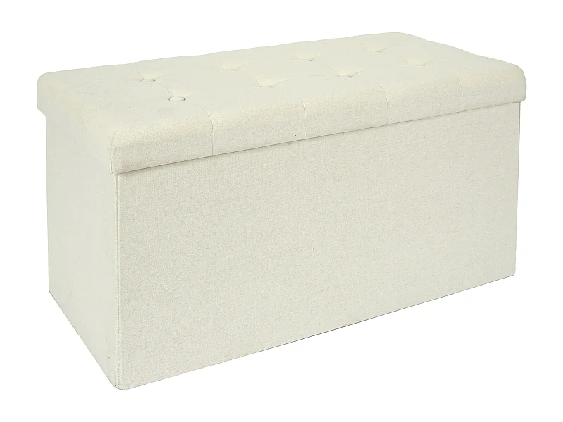 Coffre Banc Pliable Eleonor Beige Beige