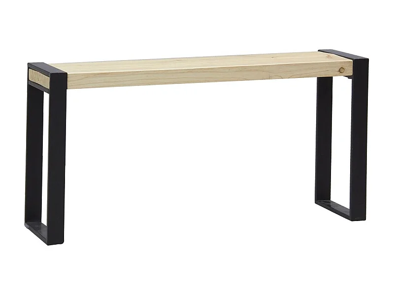 Banc en pin et métal