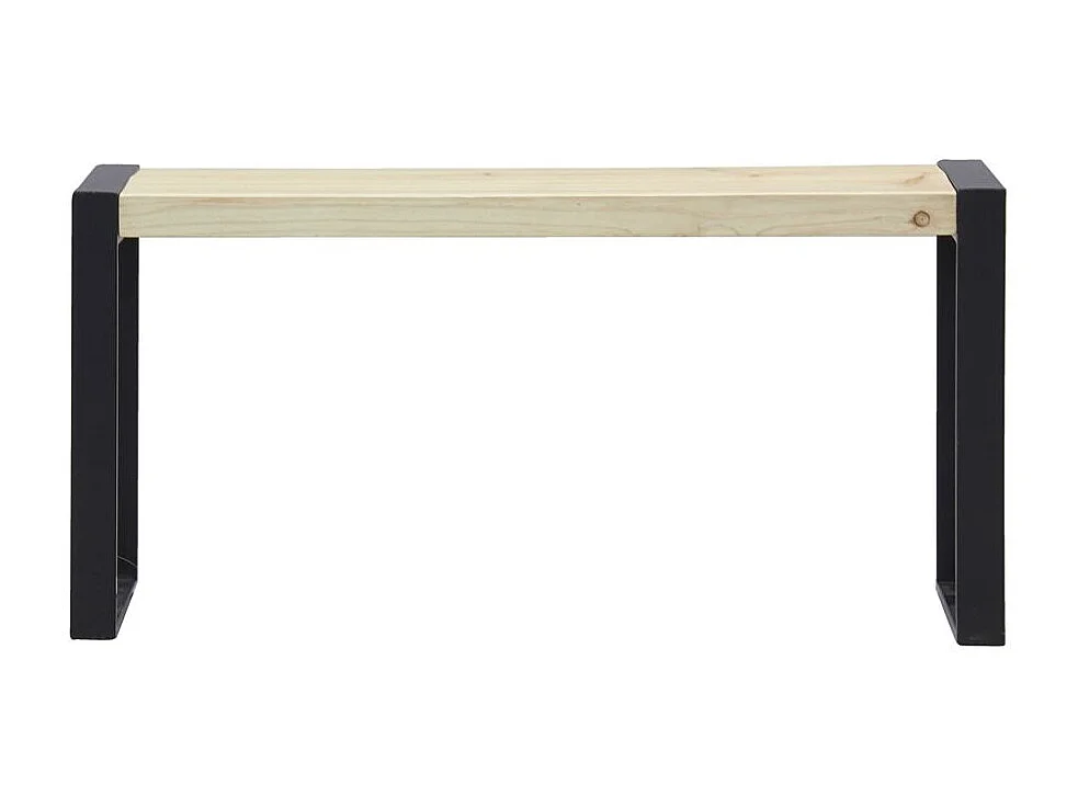 Banc en pin et métal