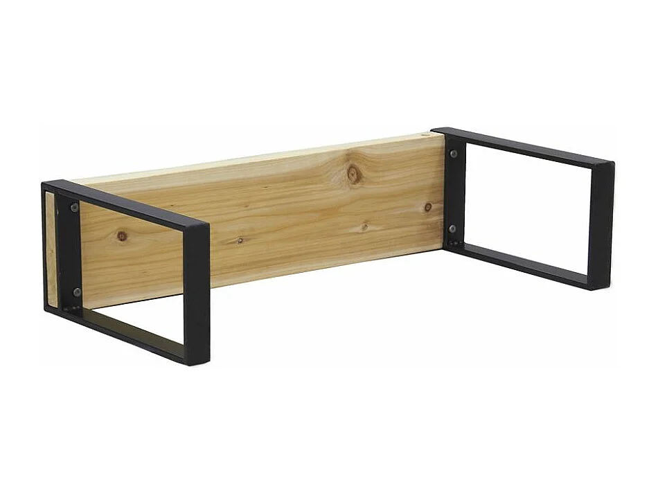 Banc en pin et métal