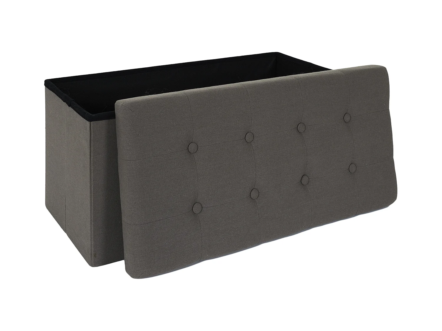 Coffre Banc Pliable Eleonor Gris Gris
