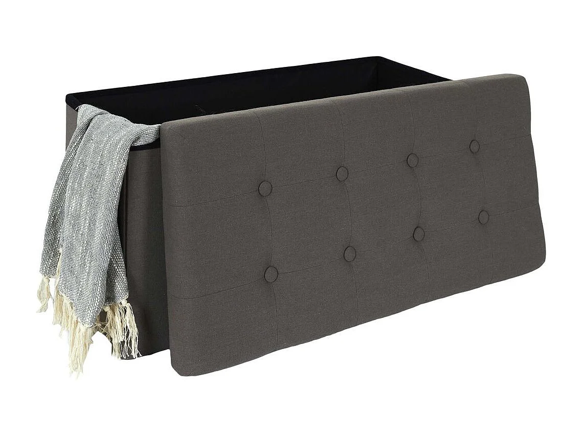 Coffre Banc Pliable Eleonor Gris Gris