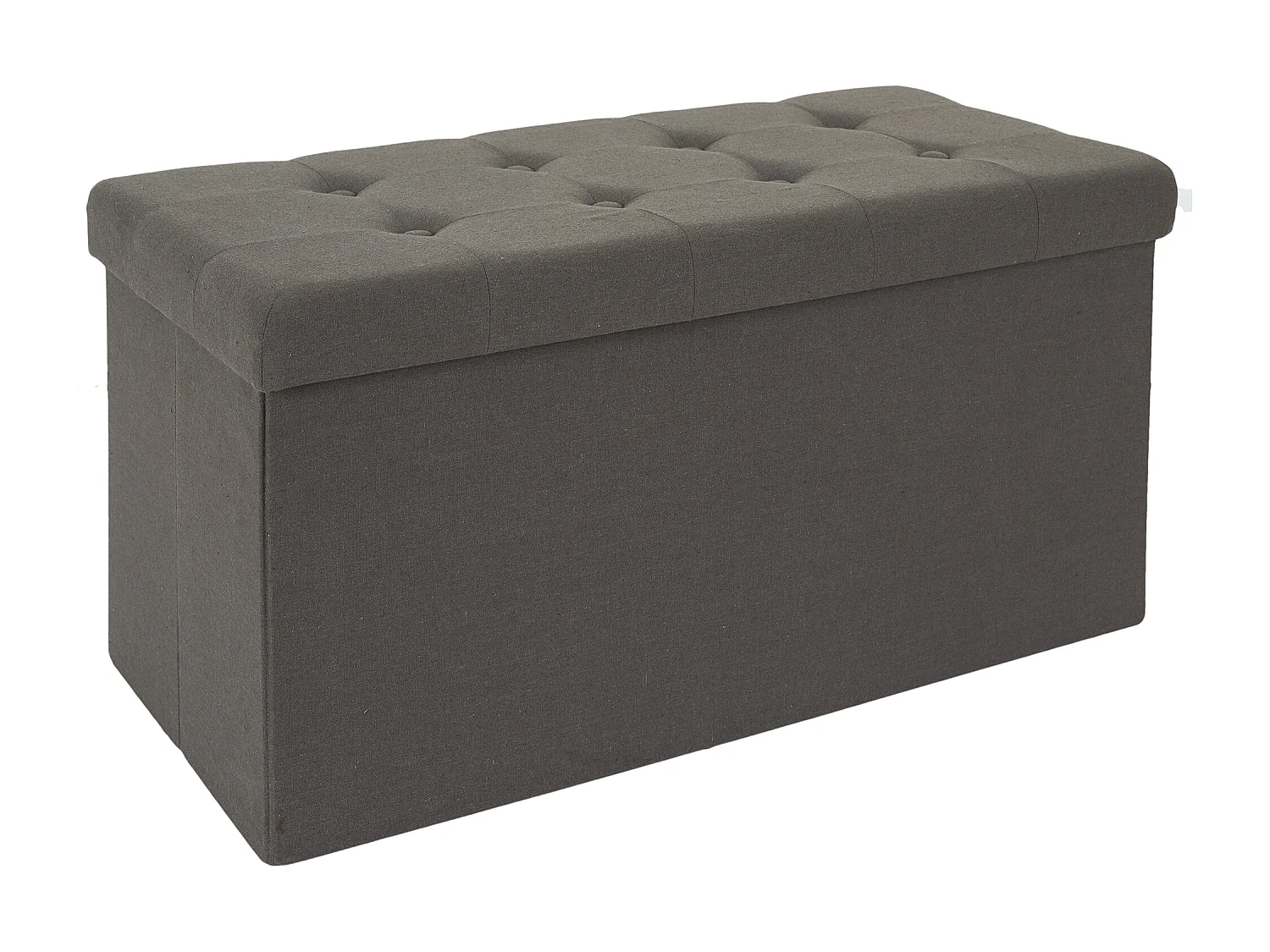 Coffre Banc Pliable Eleonor Gris Gris