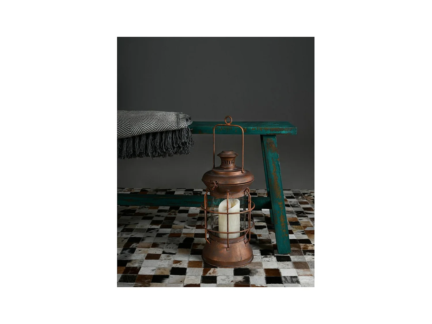 Banc en acajou teinté