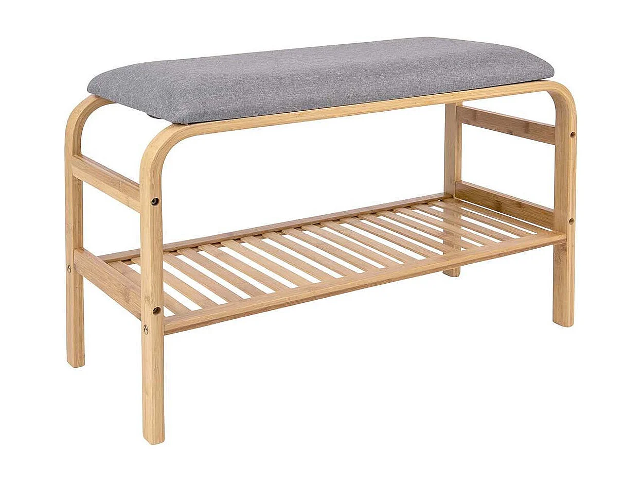 Banc en bambou avec coussin Fabric