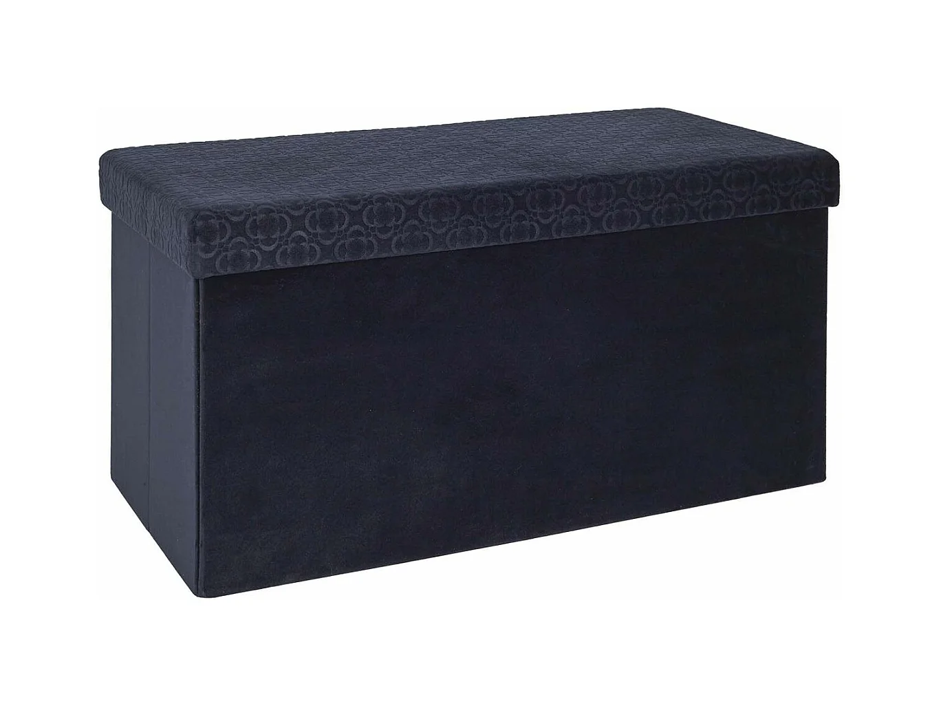 Banc Pliable & Coffre "Rétro" 76cm Bleu Nuit