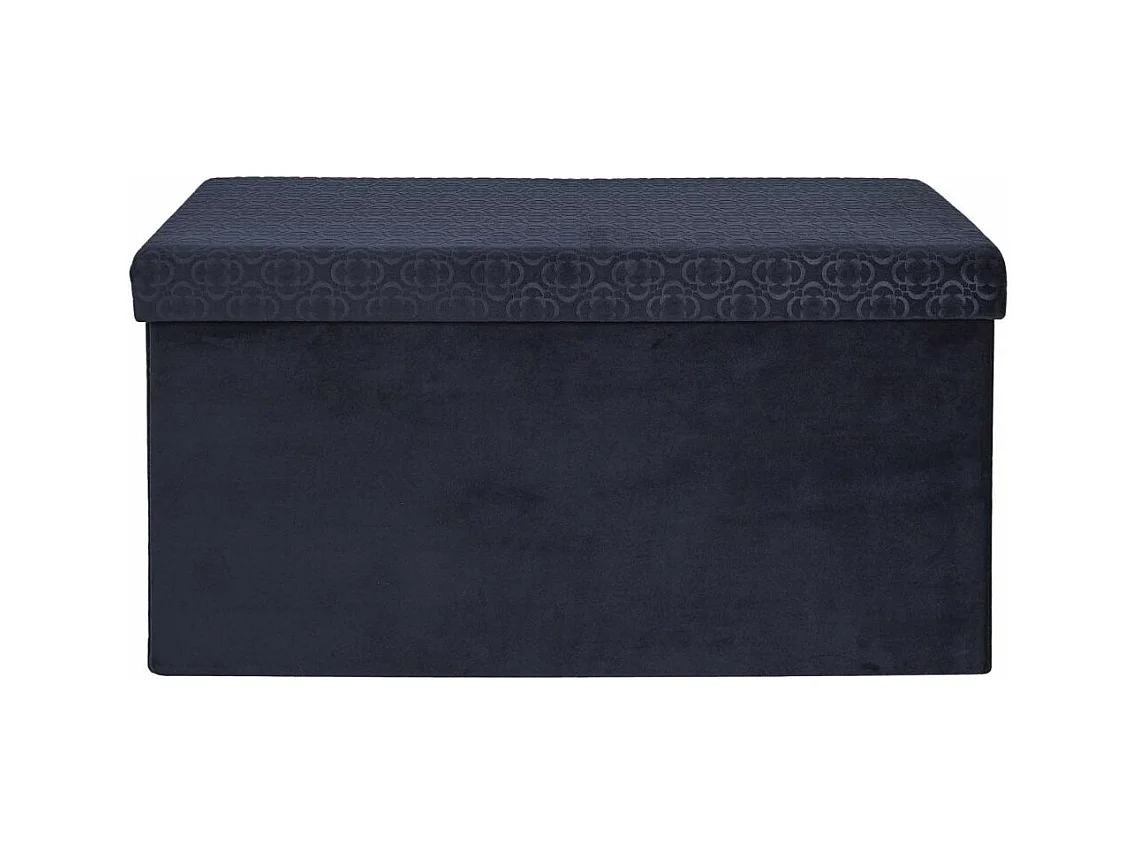Banc Pliable & Coffre "Rétro" 76cm Bleu Nuit