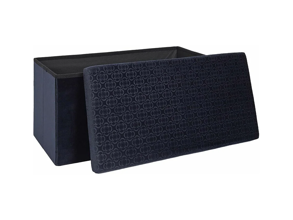 Banc Pliable & Coffre "Rétro" 76cm Bleu Nuit