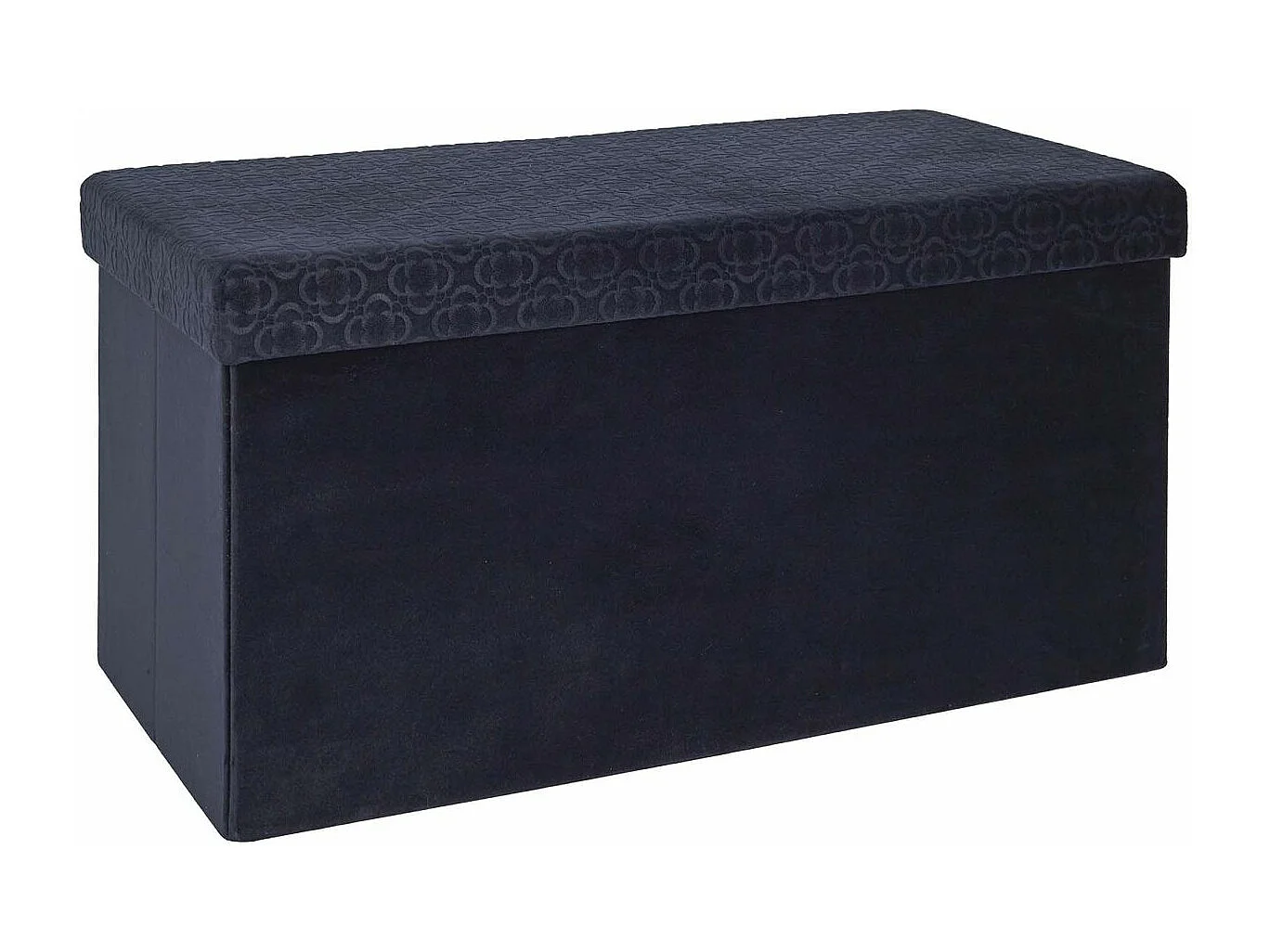 Banc Pliable & Coffre "Rétro" 76cm Bleu Nuit